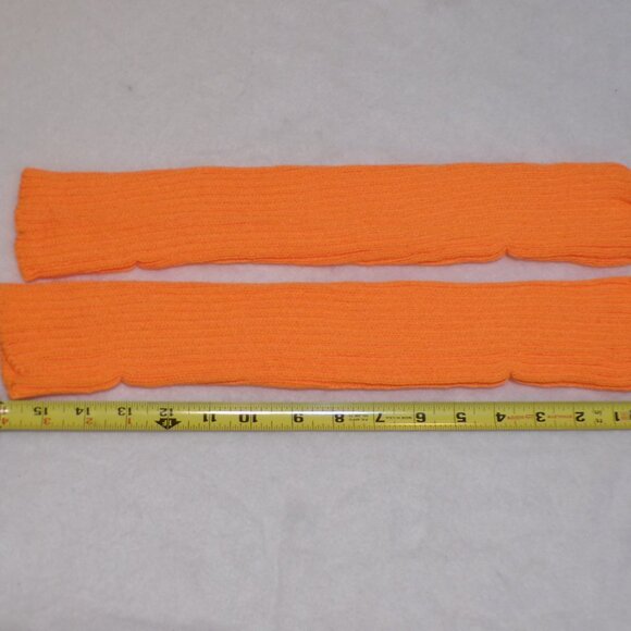 **HOST PICK** Orange Ribbed Knit Leg Warmers NEW - Picture 3 of 4